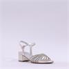 Tamaris Koli Strappy Low Block Heel Sand - Platinum
