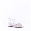 Tamaris Koli Strappy Low Block Heel Sand - Silver