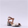 Tamaris Koli Low Block Heel Sandal - Ivory Combi