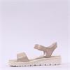 Tamaris Mia Low Wedge Velcro Sandal - Champagne