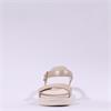 Tamaris Mia Low Wedge Velcro Sandal - Champagne