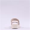Tamaris Mia Low Wedge Velcro Sandal - Champagne