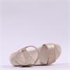 Tamaris Mia Low Wedge Velcro Sandal - Champagne