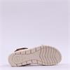 Tamaris Mia Low Wedge Velcro Sandal - Cognac Leather