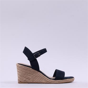 Tamaris Livian Espadrille Wedge Sandal - Navy