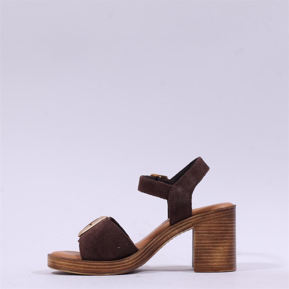 Tamaris Lorianne Platform Block Heel - Mocca | Vaughan Shoes | Ireland
