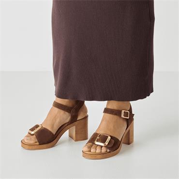 Tamaris Lorianne Platform Block Heel - Mocca