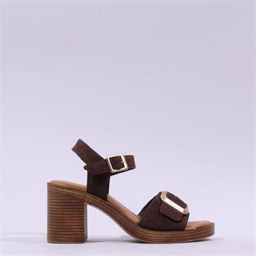 Tamaris Lorianne Platform Block Heel - Mocca