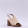 Tamaris Lorianne Block Heel Slingback - Beige