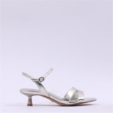 Tamaris Nickie Strappy Low Heel Sandal - Platinum
