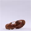 Tamaris Ambada Peeptoe Mid Heel Sandal - Cognac