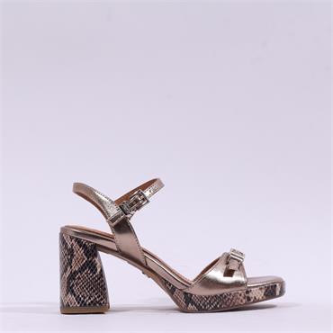 Tamaris Klara Block Heel Sandal - Bronze