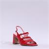 Tamaris Shanaia 3-Strap Slingback Sandal - Red Patent