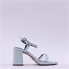 Tamaris Lemonia Strappy Block Heel - Light Blue Patent