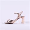 Tamaris Valenzia Block Heel Sandal - Rose Metallic