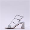 Tamaris Shanaia Strappy Block Heel - Silver