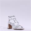 Tamaris Shanaia Strappy Block Heel - Silver