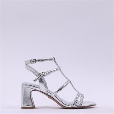 Tamaris Shanaia Strappy Block Heel - Silver
