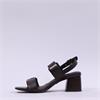 Tamaris Giliane Buckle Strap Block Heel - Mocca