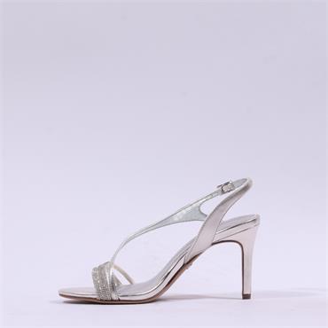 Tamaris Callie CrossStrap Slingback Heel - Platinum