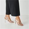 Tamaris Callie CrossStrap Slingback Heel - Platinum