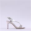 Tamaris Callie CrossStrap Slingback Heel - Platinum