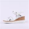 Tamaris Alis Strappy Wedge Sandal - White Combi