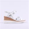 Tamaris Alis Strappy Wedge Sandal - White Combi