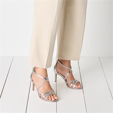 Tamaris Callie Strappy High Heel Sandal - Platinum
