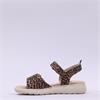 Tamaris Folla Double Velcro Strap Sandal - Leopard Print