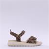Tamaris Folla Double Velcro Strap Sandal - Leopard Print