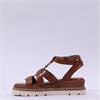 Tamaris Marguerite Strappy Wedge Sandal - Cognac