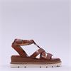 Tamaris Marguerite Strappy Wedge Sandal - Cognac