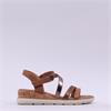 Tamaris Nirmala Strappy Wedge Sandal - Cognac