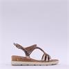 Tamaris Nirmala Cork Wedge Sandal - Bronze