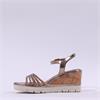 Tamaris Jette Cork Wedge Heel Sandal - Bronze