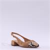 Tamaris Catalina Low Toe Cap Slingback - Cognac Snake