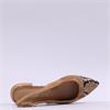Tamaris Catalina Low Toe Cap Slingback - Cognac Snake