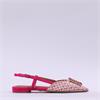 Tamaris Abril Brooch Low Slingback - Pink Combi