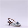 Tamaris Marilu Low Heel Slingback - Blue Combination