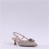 Tamaris Marilu Low Heel Slingback - Pearl Sparkle