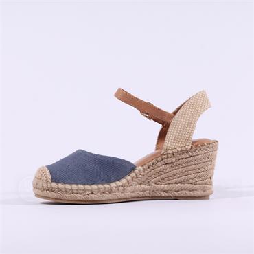 Tamaris Eloisee Closed Toe Espadrille - Blue Combination