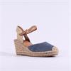 Tamaris Eloisee Closed Toe Espadrille - Blue Combination