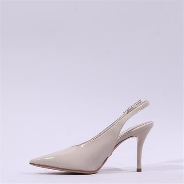Tamaris Gabbe Pointed Slingback Heel - Beige Patent