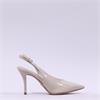 Tamaris Gabbe Pointed Slingback Heel - Beige Patent
