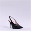 Tamaris Gabbe Pointed Slingback Heel - Black Patent