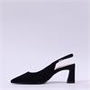 Tamaris Aquila Pointed Slingback Heel - Black Suede