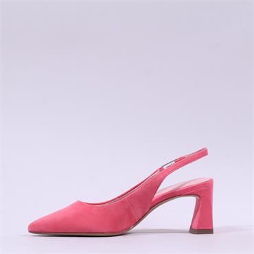 Tamaris Aquila Pointed Slingback Heel - Pink Suede