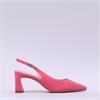 Tamaris Aquila Pointed Slingback Heel - Pink Suede
