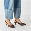 Tamaris Angatha Low Heel Weave Slingback - Mocca